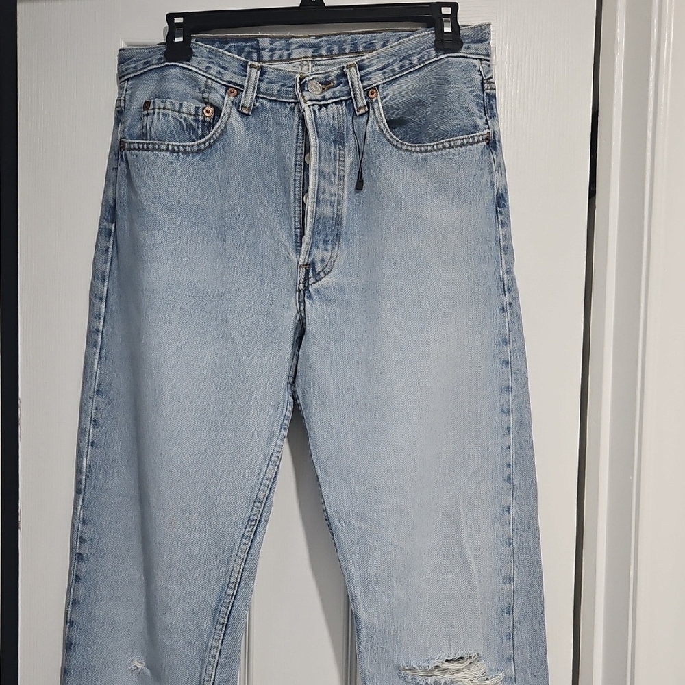 Levi's Light Blue Straight Jeans